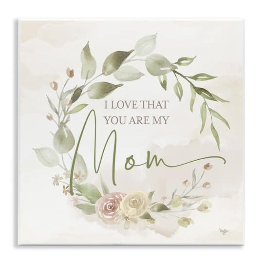 Stupell Industries Mother's Day Rose Wreath Wall Plaque Art